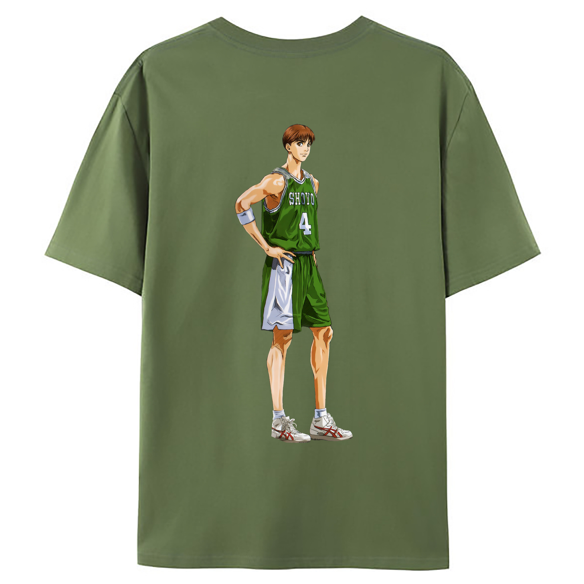（画像用） SLAM DUNK／スラムダンク 綿100％ メンズ半袖Tシャツ（バックプリント） 通気性